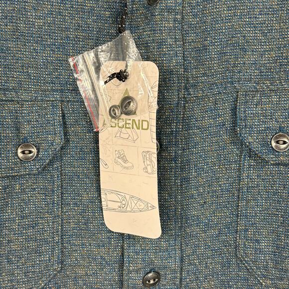 Ascend Mens X-Large Legion Shirt Button-Front Long Sleeve Pockets Collared New - Picture 7 of 9